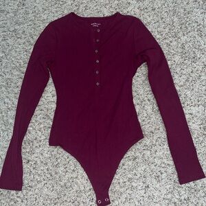 American Eagle maroon bodysuit size small